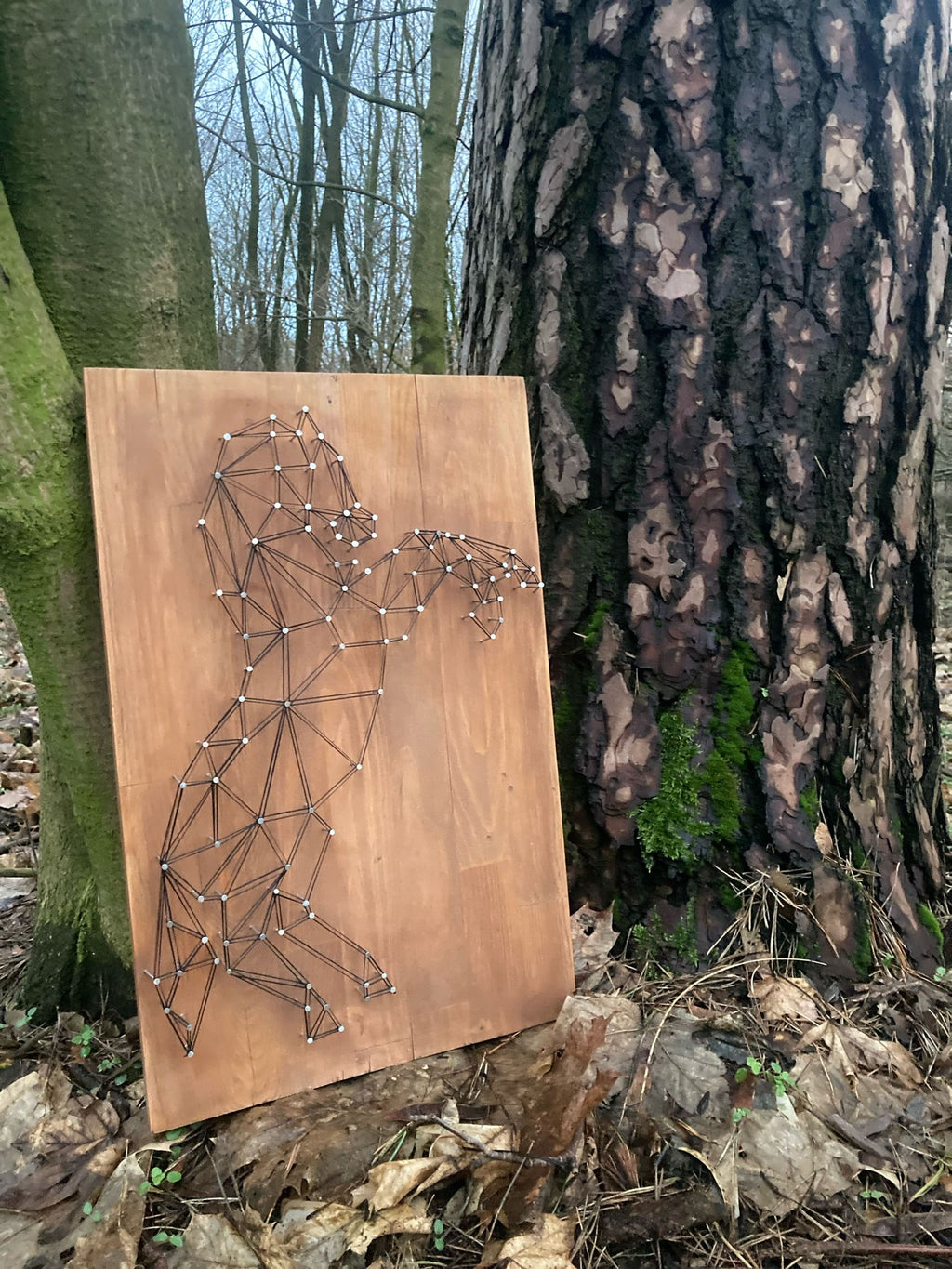 Koń - Obraz String Art