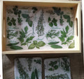 Taca Śniadaniowa / Dekoracyjna "Ogród Ziół" - Decoupage i Żywica image 0